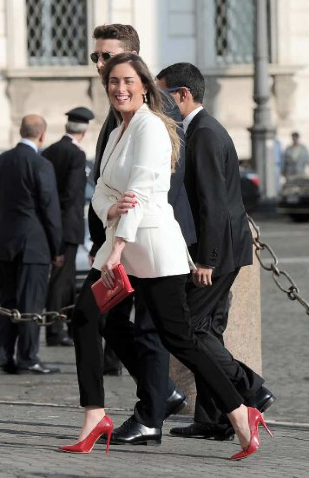 Lilli Gruber con chiodo di pelle e zeppe da Mattarella (FOTO)