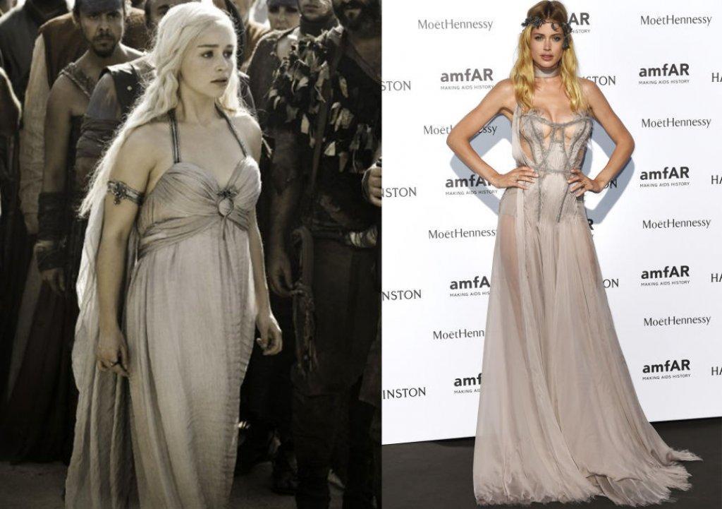 Daenerys Targaryen VS Doutzen Kroes in Atelier Versace